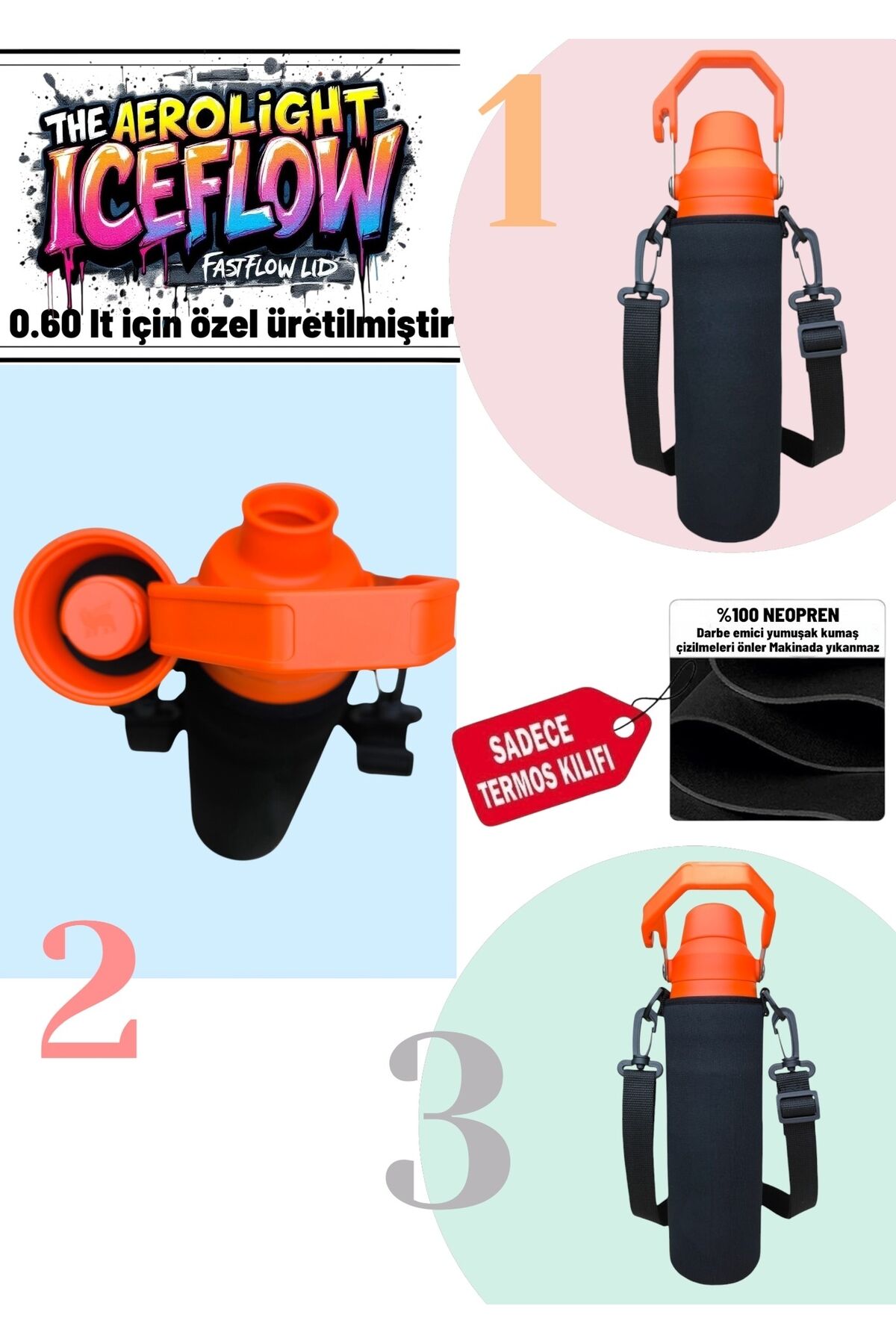 The Aerolight Iceflow 20 Oz 0,60 Lt Neopren Termos Kılıfı